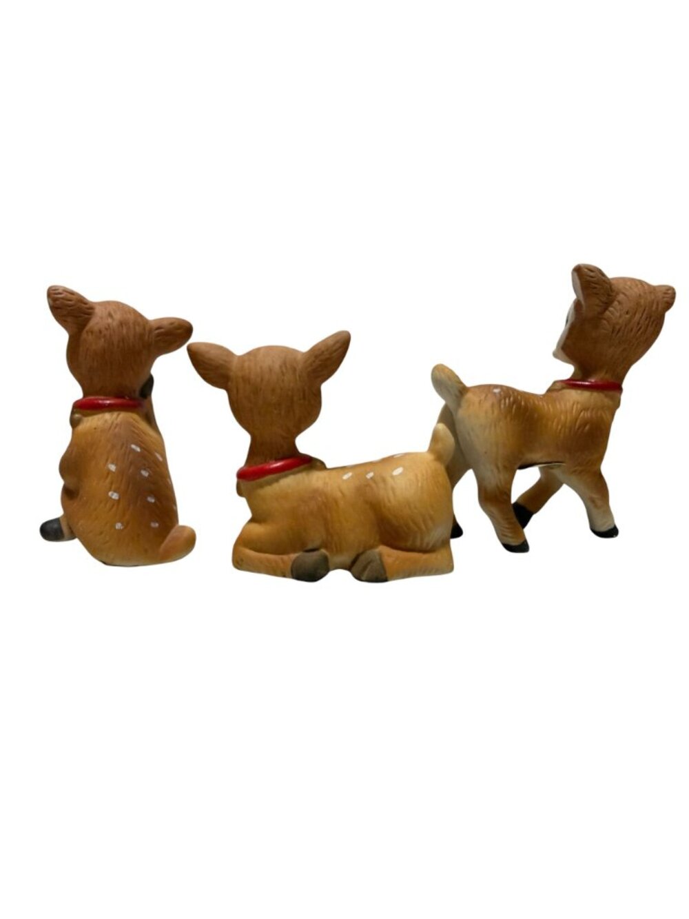 Homco Vintage Set of 3 Ceramic Deer Figurines Collectibles Christmas Holiday - Picture 4 of 8